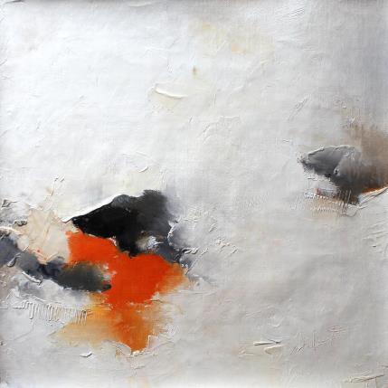 Painting le ciel flamboie pour nous by Dumontier Nathalie | Painting Abstract Oil Minimalist