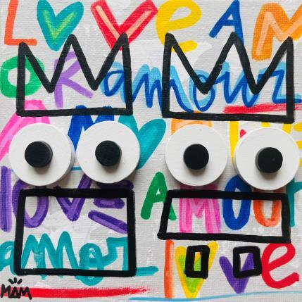 Peinture Amour de potes par Mam | Tableau Pop-art Acrylique Icones Pop, Paysages, Scènes de vie