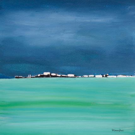 Painting V463 by Moracchini Laurence | Painting Abstract Acrylic Landscapes