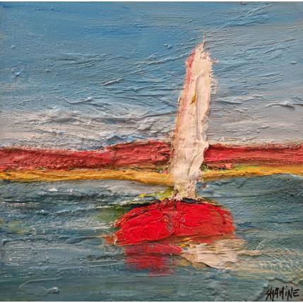 Peinture solitaire par Shahine | Tableau Figuratif Huile