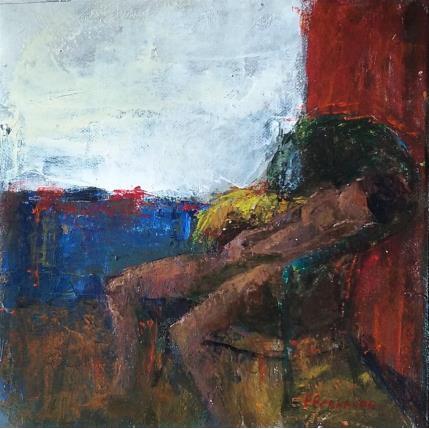 Peinture La sieste par Fernando | Tableau Figuratif Huile Nu, Portraits, Scènes de vie