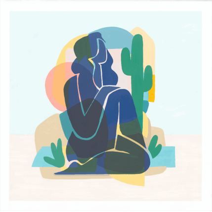 Peinture Flora par Billy Dust | Tableau Art naïf Acrylique Natures mortes