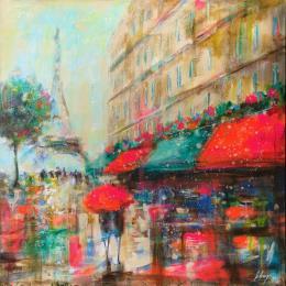 Peinture Nostalgie  par Solveiga | Tableau Figuratif Acrylique scènes de vie