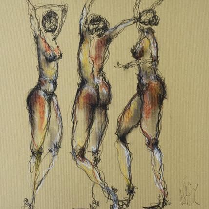 Peinture Julie par Sahuc François | Tableau Figuratif Acrylique Nu