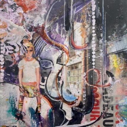 Painting Ready to play by Bergeron Marie-Josée | Painting Surrealism Acrylic, Gluing, Oil