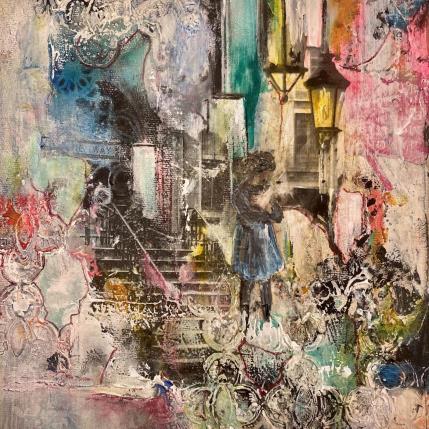 Painting New adventure by Bergeron Marie-Josée | Painting Surrealism Acrylic, Gluing, Oil Pop icons