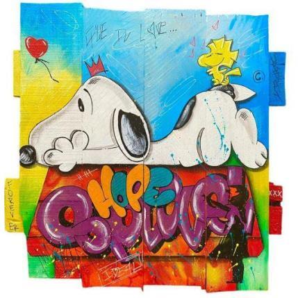 Peinture Que du Love par Molla Nathalie  | Tableau Pop-art Acrylique, Posca Icones Pop
