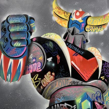Peinture Goldorak par Kedarone | Tableau Pop-art Acrylique, Graffiti Icones Pop