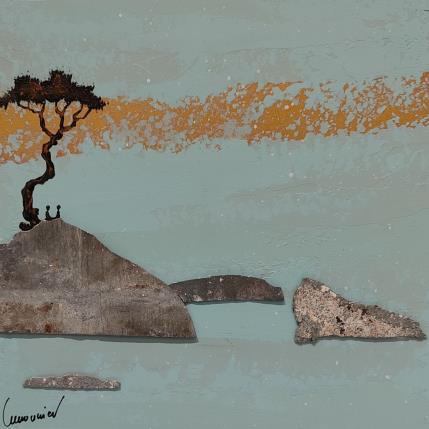 Peinture A394 par Lemonnier  | Tableau Matiérisme Acrylique, Zinc Paysages