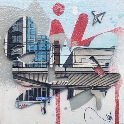 Peinture DRIP par Lassalle Ludo | Tableau Street Art Acrylique, Bois, Graffiti Architecture, Paysages, Urbain