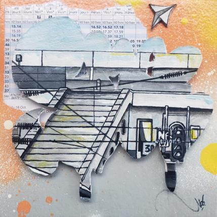 Peinture BUBBLES par Lassalle Ludo | Tableau Street Art Acrylique, Bois, Graffiti Architecture, Paysages, Urbain