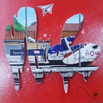 Peinture A2 par Lassalle Ludo | Tableau Street Art Acrylique, Bois, Graffiti Urbain