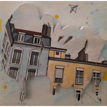 Peinture Front 1 par Lassalle Ludo | Tableau Street Art Acrylique, Bois, Graffiti Architecture, Paysages, Urbain