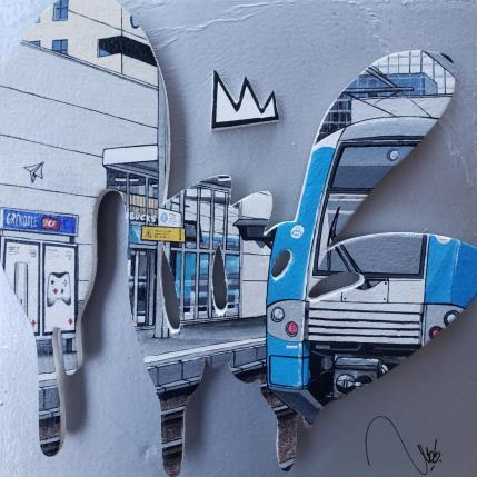 Peinture Chromada par Lassalle Ludo | Tableau Street Art Acrylique, Bois, Graffiti Architecture, Urbain