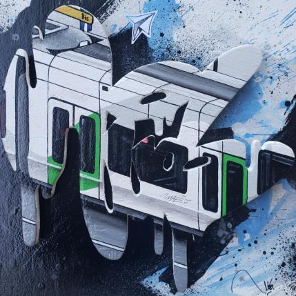 Peinture Green doors par Lassalle Ludo | Tableau Street Art Acrylique, Bois, Graffiti Urbain