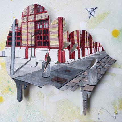Peinture Chateaucreux par Lassalle Ludo | Tableau Street Art Acrylique, Bois, Graffiti Architecture, Paysages, Urbain