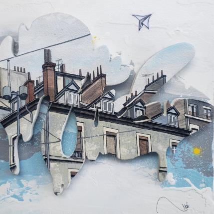 Peinture Front 4 par Lassalle Ludo | Tableau Street Art Acrylique, Bois, Graffiti Architecture, Paysages, Urbain