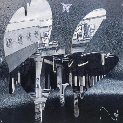 Peinture PORTHOLES par Lassalle Ludo | Tableau Street Art Acrylique, Bois, Graffiti Architecture, Paysages, Urbain