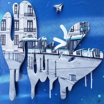 Peinture VDGB par Lassalle Ludo | Tableau Street Art Acrylique, Bois, Graffiti Architecture, Paysages, Urbain