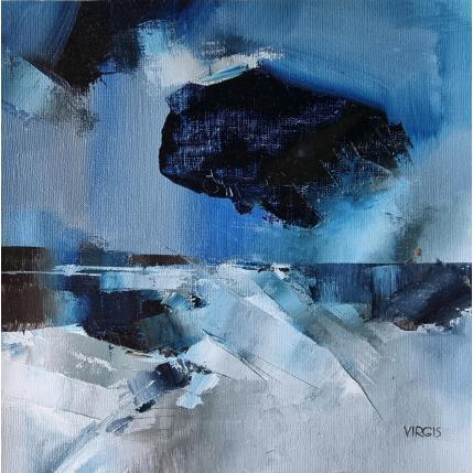 Painting Dark cloud by Virgis | Painting Abstract Oil Minimalist