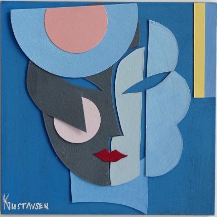 Peinture Lola par Gustavsen Karl | Tableau Figuratif Acrylique, Collage Portraits