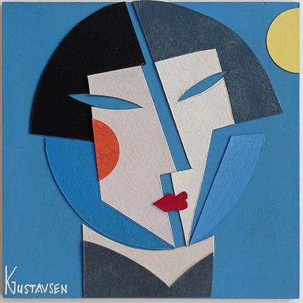 Peinture Carla par Gustavsen Karl | Tableau Figuratif Acrylique, Collage