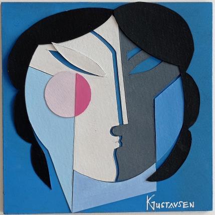 Painting Sofia by Gustavsen Karl | Painting Figurative Acrylic, Gluing Portrait