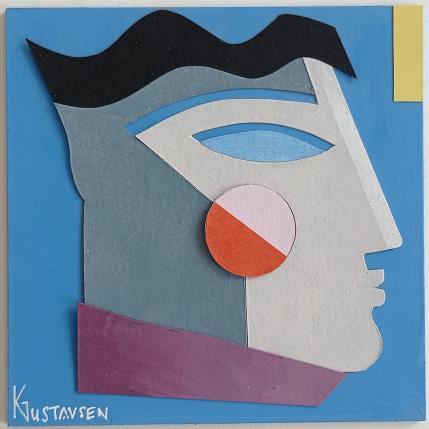 Peinture Erick par Gustavsen Karl | Tableau Figuratif Acrylique, Collage Portraits