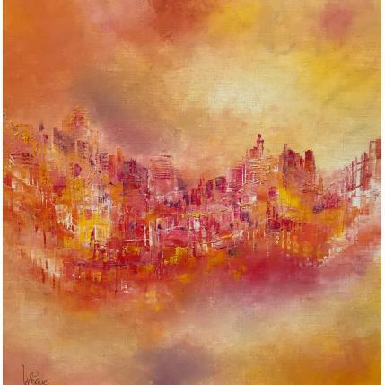 Peinture Un jour de soleil par Levesque Emmanuelle | Tableau Abstrait Huile Urbain