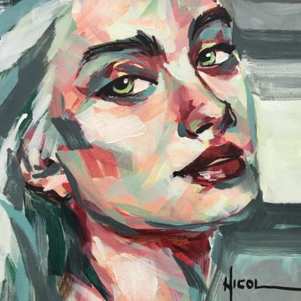 Peinture Cindy par Vacaru Nicoleta  | Tableau Figuratif Huile Portraits