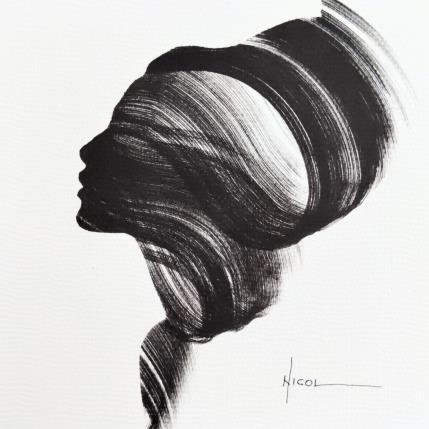 Peinture Time XXVI par Nicol | Tableau Figuratif Encre Portraits
