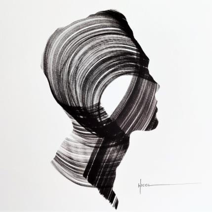 Peinture Time XLVI par Nicol | Tableau Figuratif Encre Portraits
