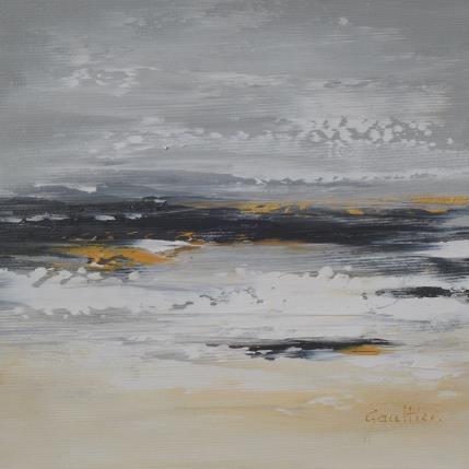 Peinture L'écume des vagues par Gaultier Dominique | Tableau Figuratif Huile Marine