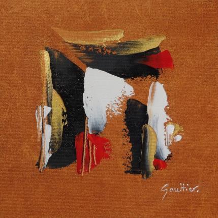 Peinture Parfum d'automne par Gaultier Dominique | Tableau Abstrait Huile Minimaliste