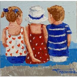 Painting Marinera by Escobar Francesca | Painting Figurative Acrylic Child