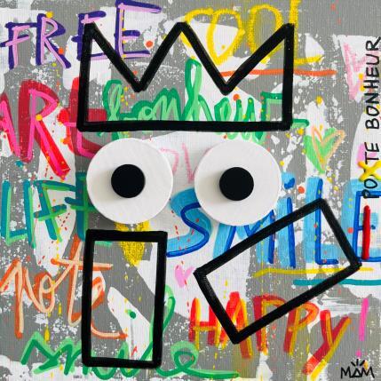 Peinture MON POTE par Mam | Tableau Pop-art Acrylique Icones Pop, Minimaliste, Société