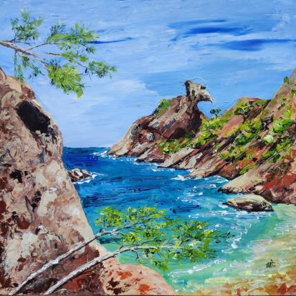 Peinture Le bec de l'aigle. La Ciotat. par Rey Ewa | Tableau Figuratif Acrylique Paysages