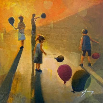 Peinture Come Out And Play par Jung François | Tableau Figuratif Huile