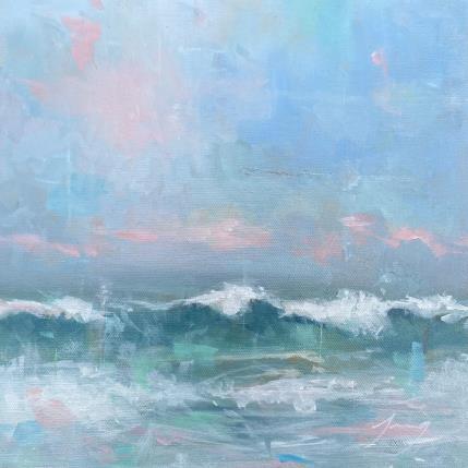 Painting Vagues N°2 by Jung François | Painting Figurative Oil