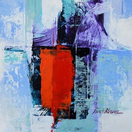 Peinture Sonho par Silveira Saulo | Tableau Abstrait Acrylique Minimaliste