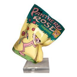 Sculpture La Panthère Rose N°1 par Atelier RingArt | Sculpture Pop-art Papier, Résine, Upcycling
