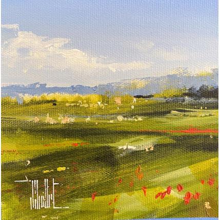 Gemälde L'arrière pays von Guillet Jerome | Gemälde Figurativ Öl Landschaften