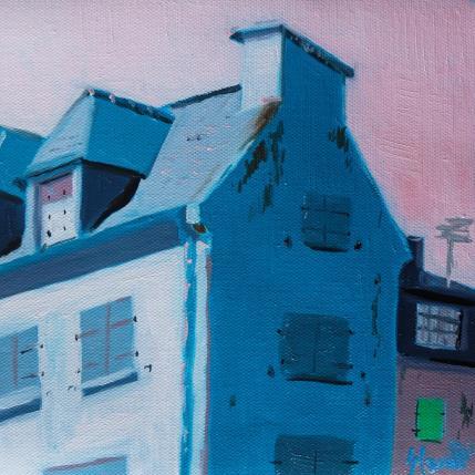Peinture Blue house par Coueffic Sébastien | Tableau Réalisme Huile
