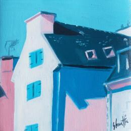 Painting White wall by Coueffic Sébastien | Painting Realism Oil Pop icons