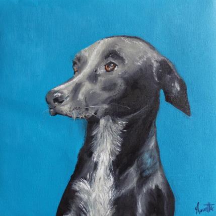 Peinture The attentive dog  par Coueffic Sébastien | Tableau Réalisme Huile