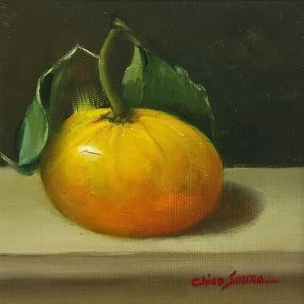 Peinture Solitaria em amarelo par Chico Souza | Tableau Figuratif Huile Natures mortes