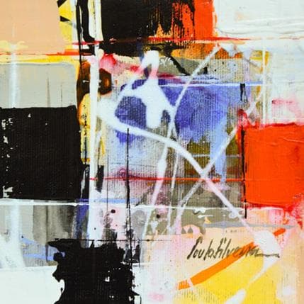 Painting Dança by Silveira Saulo | Painting Abstract Acrylic Minimalist