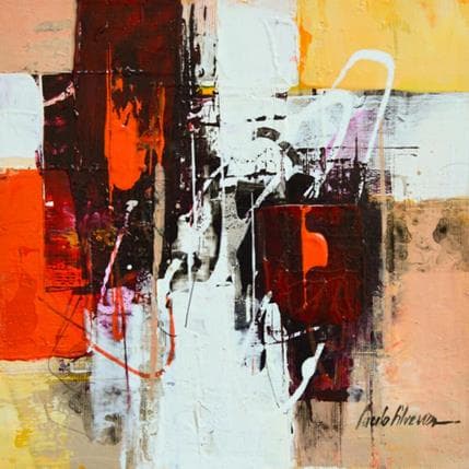 Peinture Saudade par Silveira Saulo | Tableau Abstrait Acrylique Minimaliste
