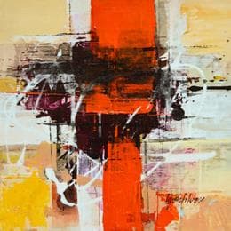 Pintura Superaçao por Silveira Saulo | Pintura Abstract Acrylic Minimalist