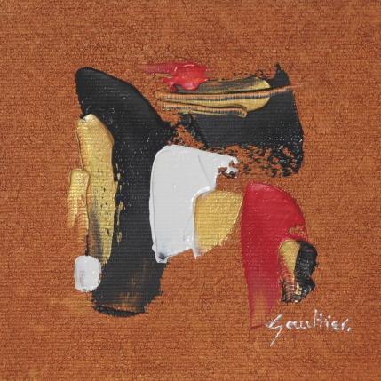 Peinture Senteur boisée par Gaultier Dominique | Tableau Abstrait Huile Minimaliste